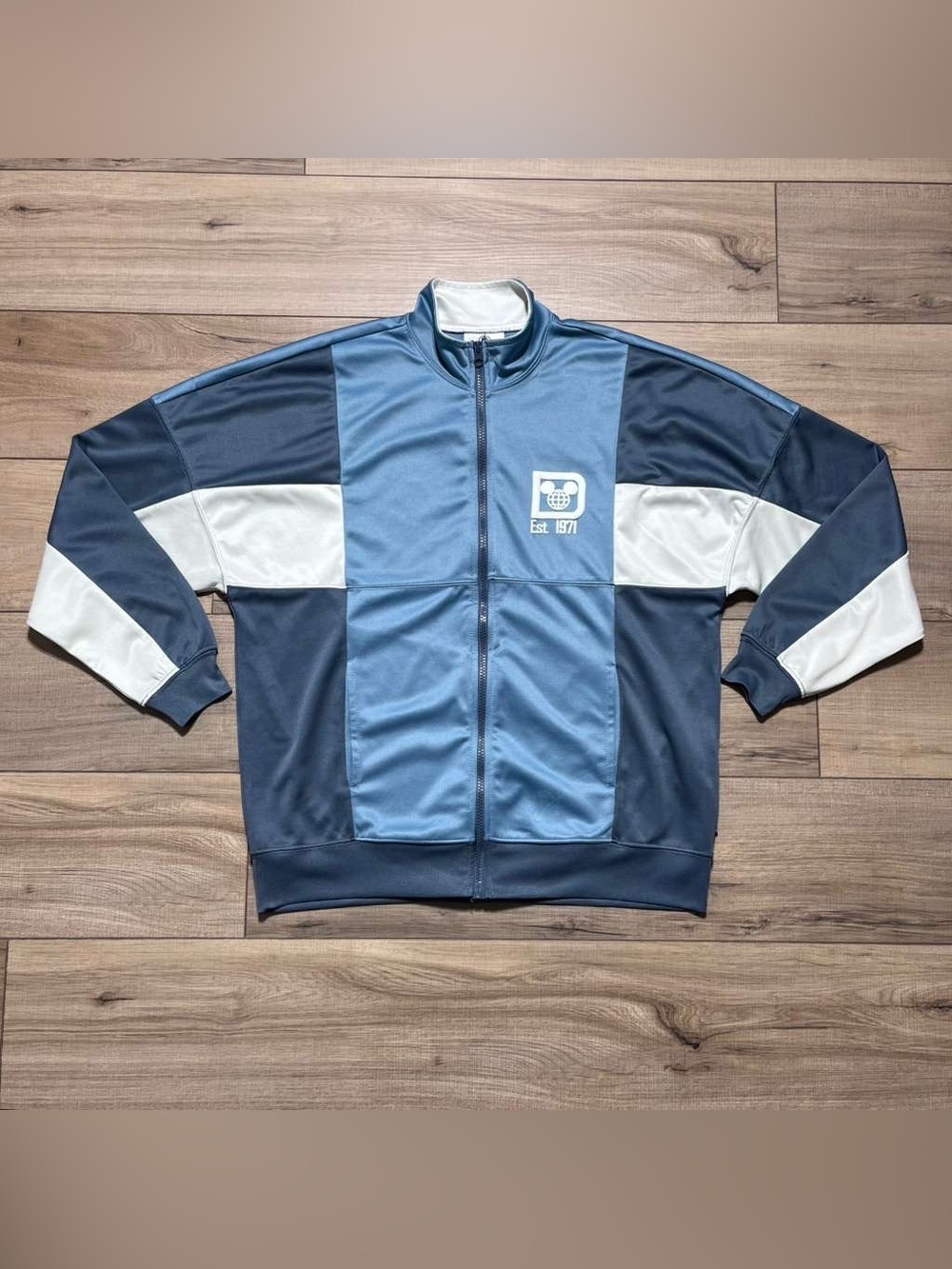 Disney Unisex Walt Disney World Full Zip Track Jacket Spirit Jersey Small‎ Blue